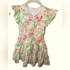 Tommy Bahama Pink and Green Floral Dress